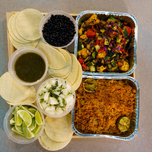 Vegetarian Southwest Taco Board Catering Delivery Scottsdale - Kale Chef Service