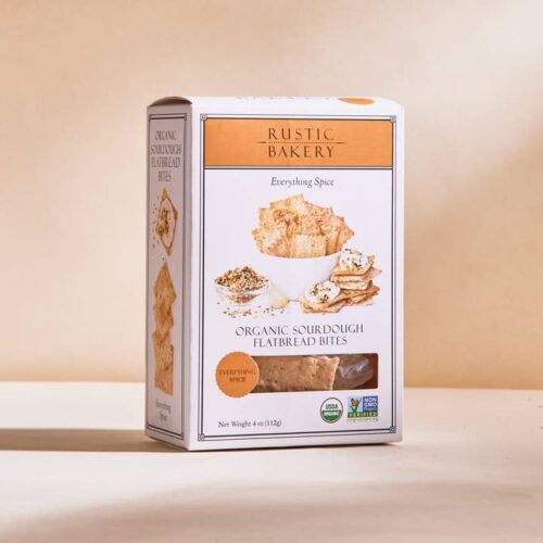 Everything Spice Organic Sourdough Flatbread Bites - Rustic Bakery
