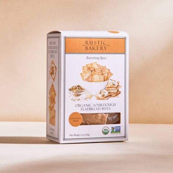 Everything Spice Organic Sourdough Flatbread Bites - Rustic Bakery