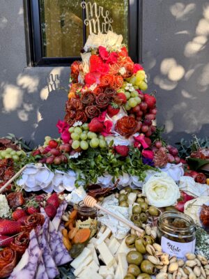 cheese and charcuterie board table - kale chef service scottsdale