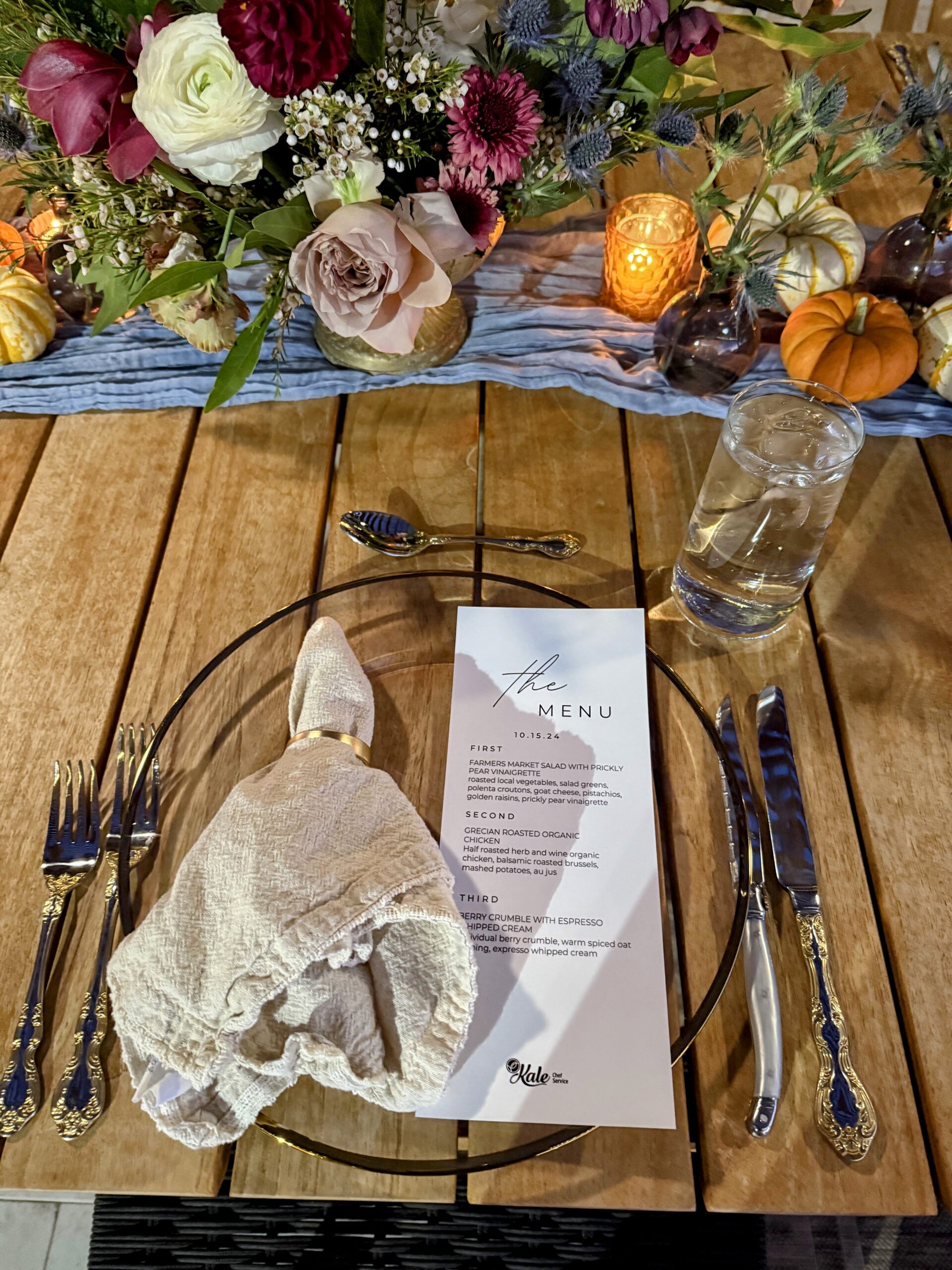 gourmet catering service scottsdale - kale chef service - private chef scottsdale