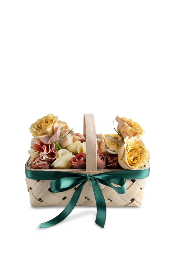 Charcuterie & Floral Basket - Image 2