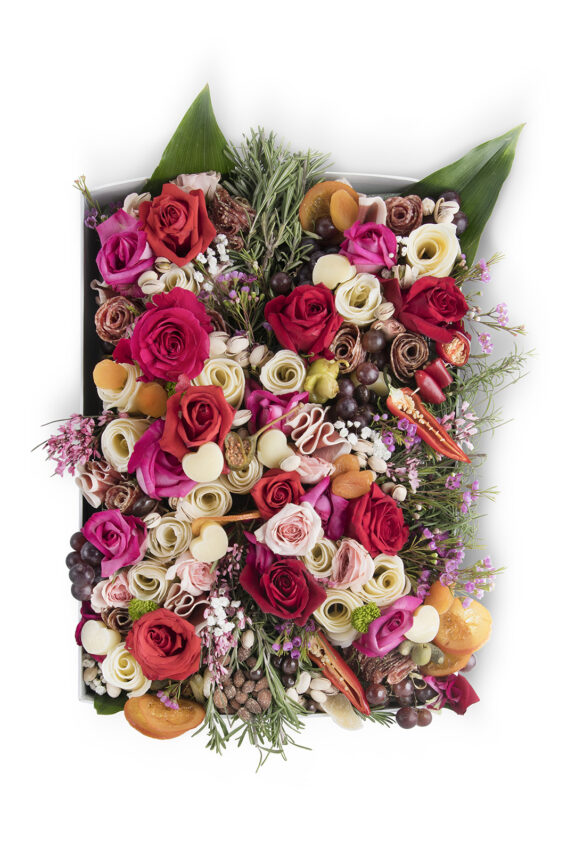 Charcuterie & Floral Box