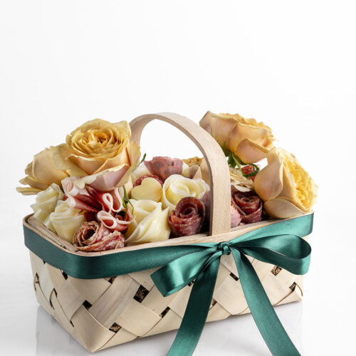 Charcuterie & Floral Basket