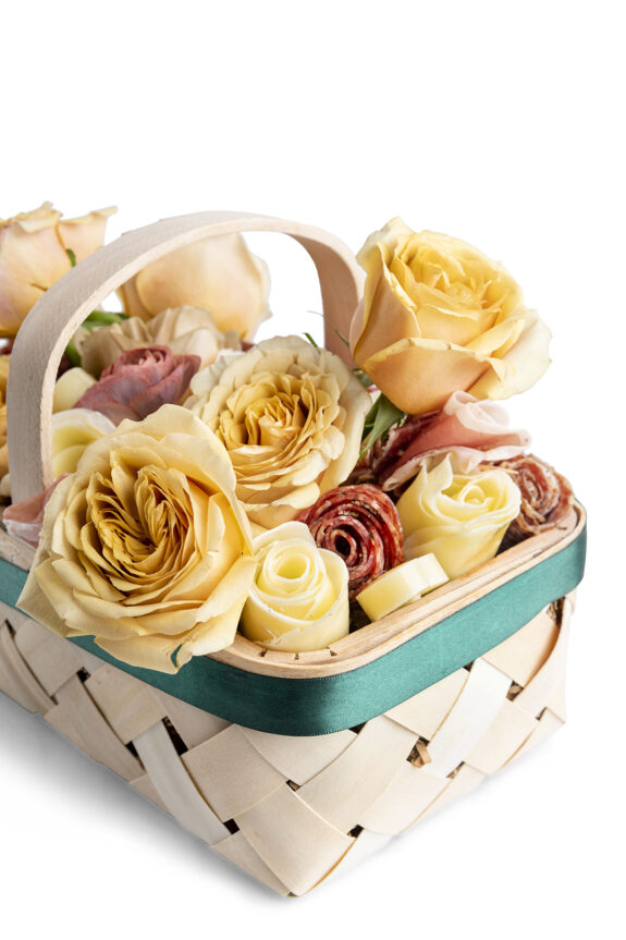 Charcuterie & Floral Basket - Image 3